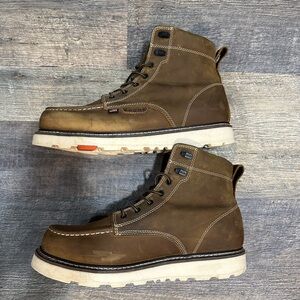 Brunt USA 6” Welted unlined soft toe Men's Rugged Brown Leather Boots